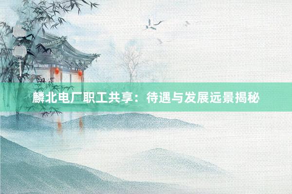 麟北电厂职工共享：待遇与发展远景揭秘
